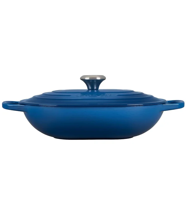 Le Creuset Signature Cast Iron 3.75-Quart Indigo Oval Casserole