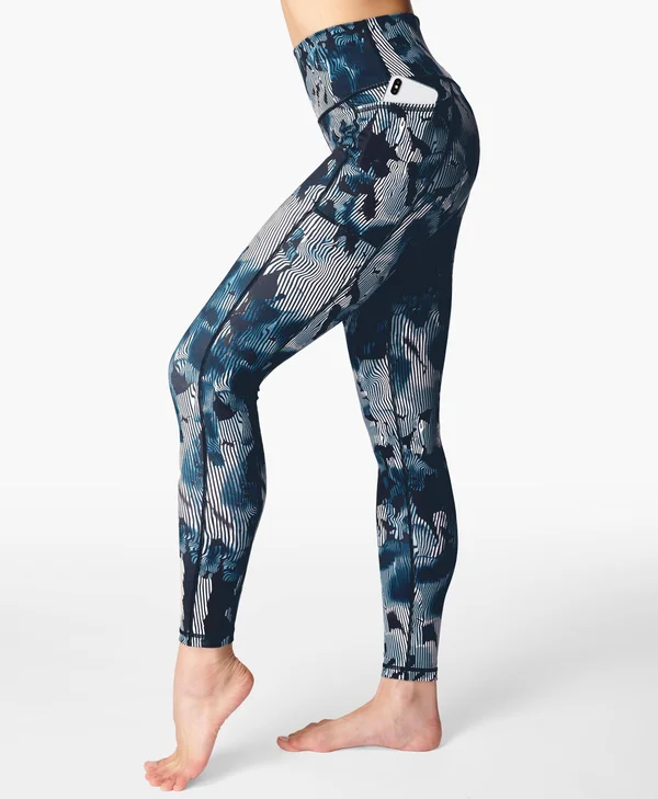 Sweaty Betty Super Sculpt Sustainable High-Waisted Yoga Leggings, Blue, Women's Xs