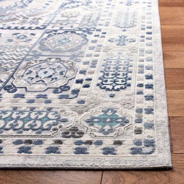 Safavieh Aria Vintage - Grey/Cream Rug - 6&7x22 x 6&7x22 Square - Gray