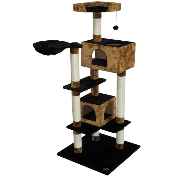 Go Pet Club Black/ Brown 61-inch Cat Tree
