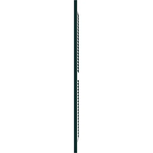 Ekena Millwork CWL18X037DGC 18x22W x 37x22H Exterior Composite Louvered Shutters (Per Pair), Black Forest Green