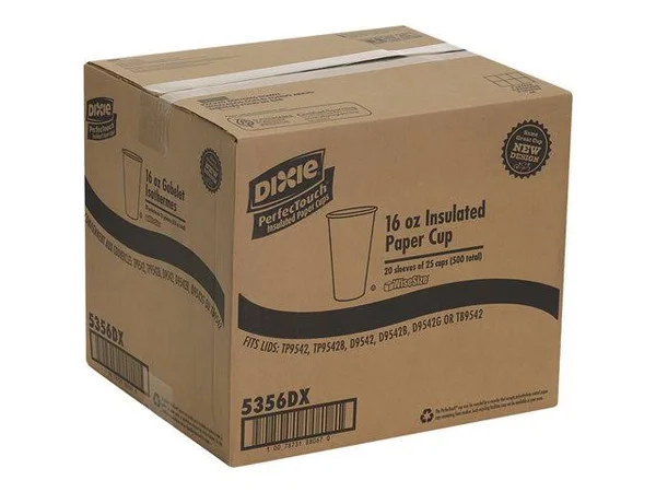 Dixie PerfecTouch Hot Cups, Coffee Dreams Design, 16 oz - 500 count