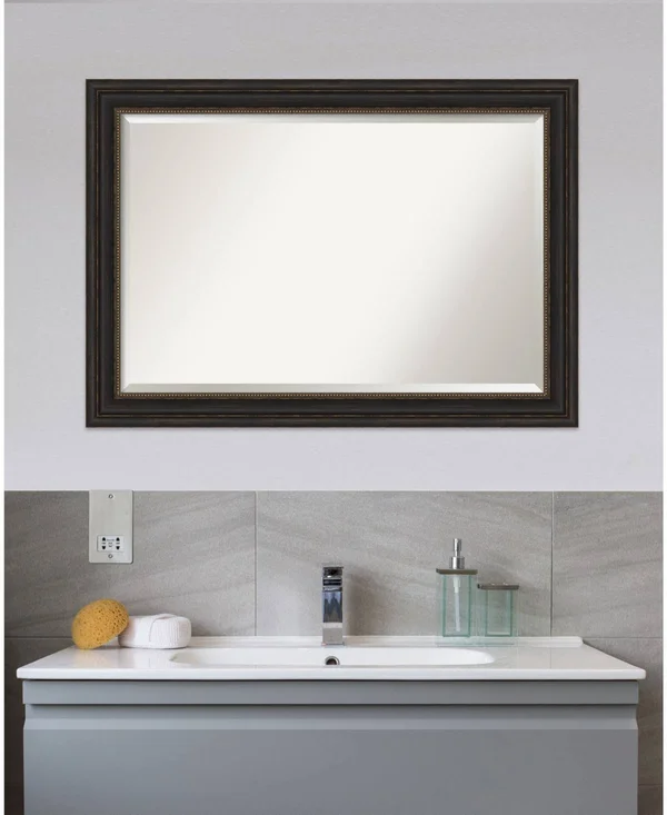 Amanti Art 41 in. x 29 in. Accent Bronze Bathroom Vanity Mirror