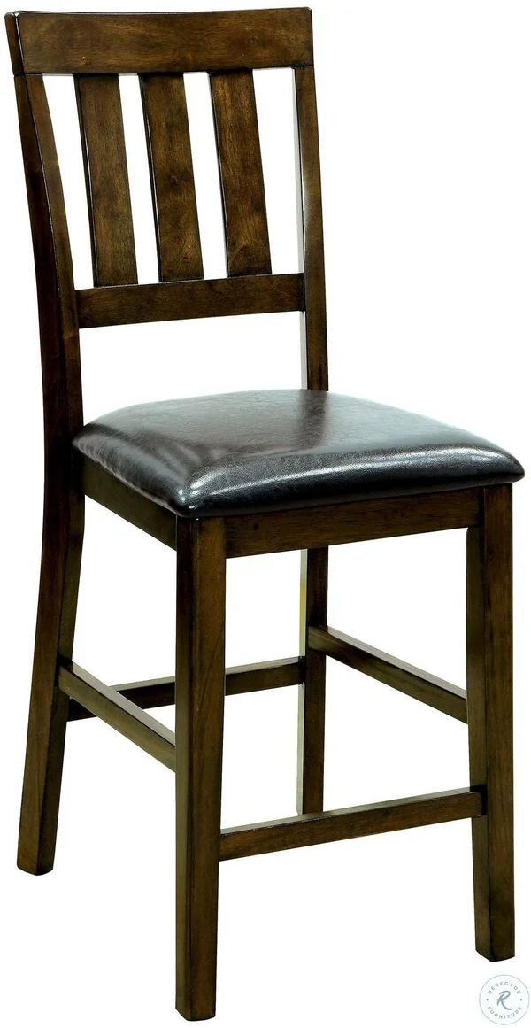 Chandler Dark Oak 5 Piece Counter Height Table Set