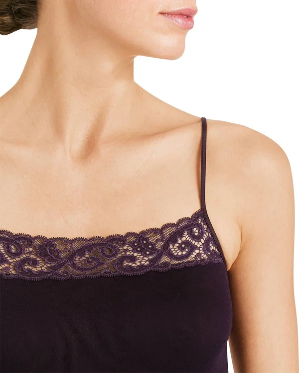 Hanro Moments Spaghetti Camisole, Black (1484) S