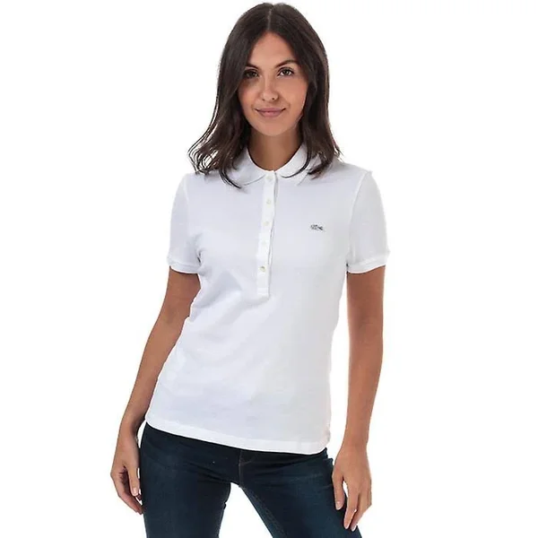 Lacoste Women's Slim Fit Stretch Mini Cotton PiquÃ Polo Shirt - 42