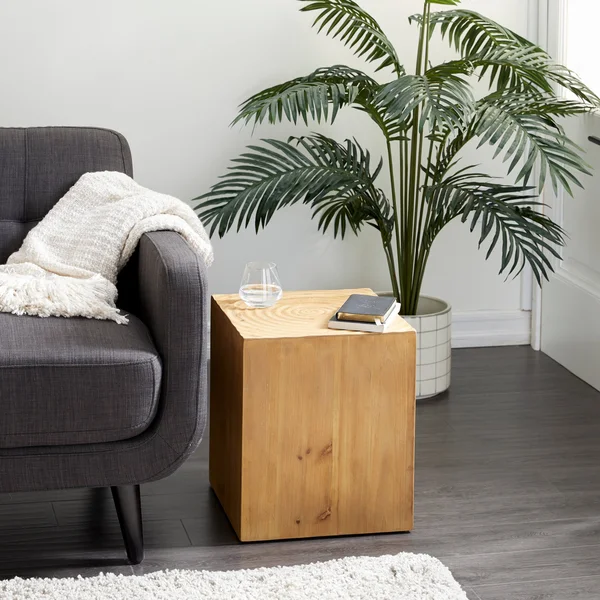 Rustic Wood Accent Table Brown - Olivia & May