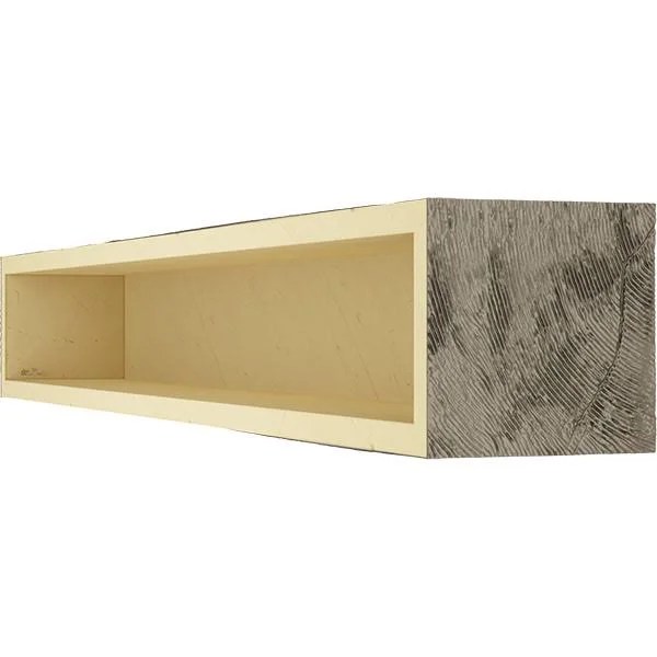 Ekena Millwork MANUPC06X08X84BD 6x22H x 8x22D x 84x22W Pecky Cypress Faux Wood Fireplace Mantel, Burnished Honey Dew