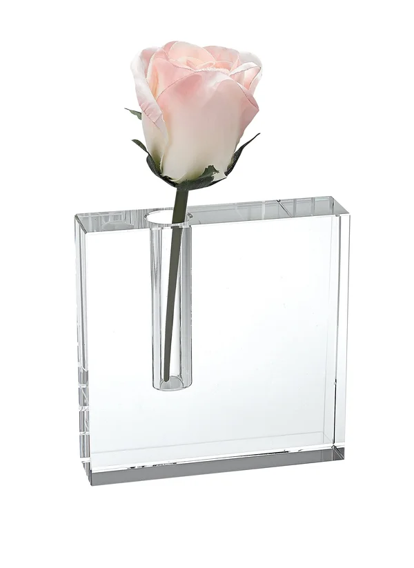 Badash Crystal H216 6 x 6 in. Block Bud Vase