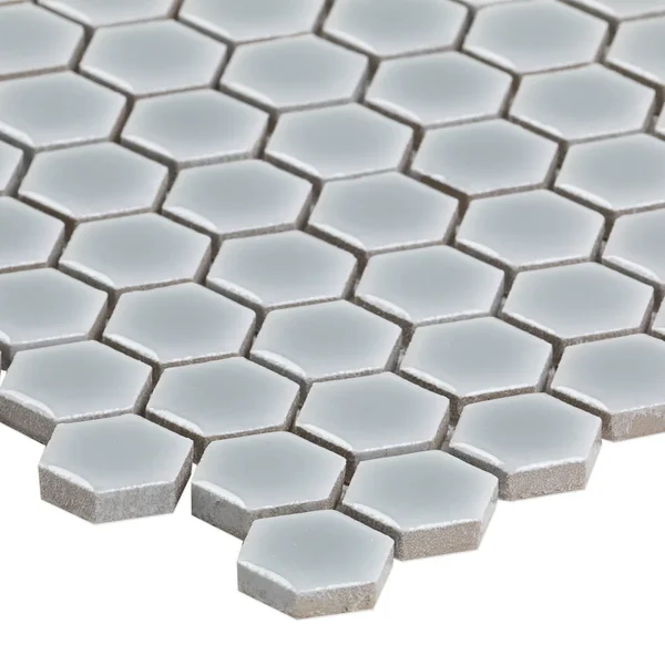 Bliss 0.6x22 x 0.6x22 Ceramic Mosaic Tile in Modern Gray Ivy Hill Tile