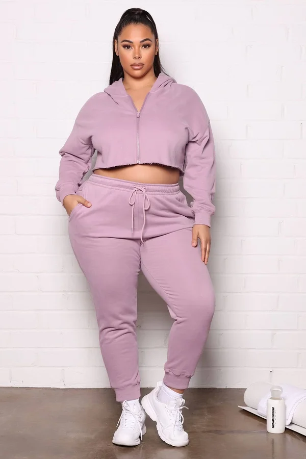 Womens Training Active Jogger in Orchid Size 1x by Fashion Nova