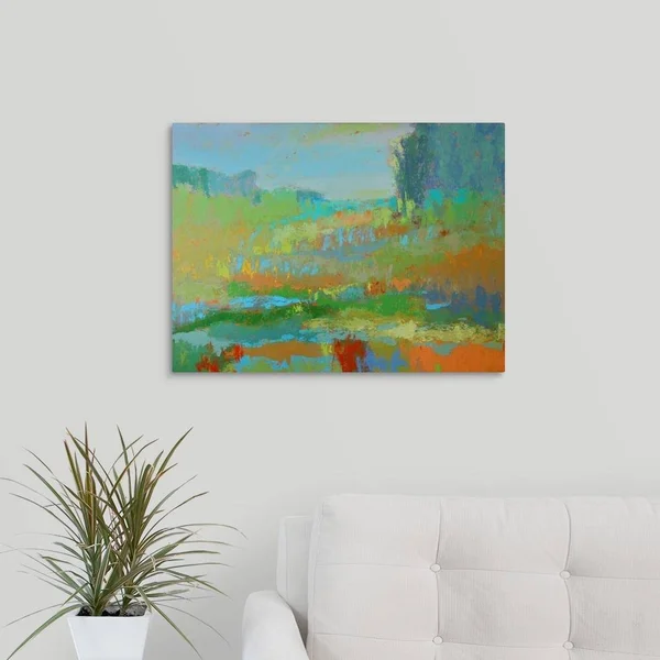 GreatBigCanvas Southern View II by Jane Schmid 18-in H x 24-in W Abstract Print on Canvas - 2381498-24-24X18