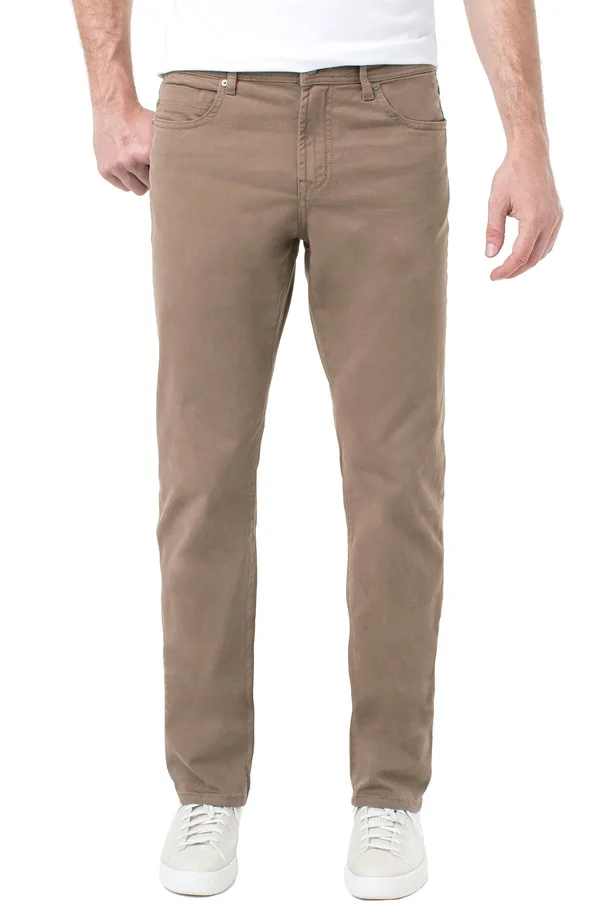 Liverpool Regent Relaxed Straight Pant - Brown 32/32, Men's