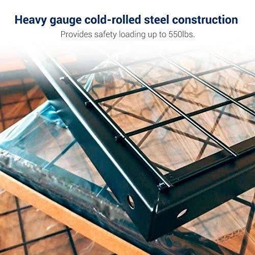 Fleximounts GR38 3x8 Foot Adjustable Overhead Garage Storage Ceiling Rack, White