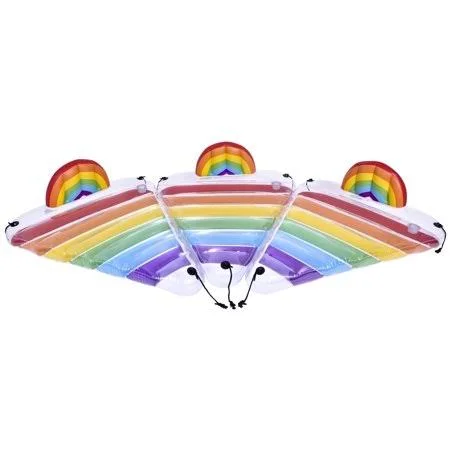 Ozark Trail 3-Piece Rainbow Set Pool and Lake Float - for Teens and Adults, Size: 61.4 inch