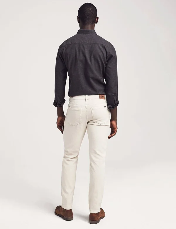 Faherty Men's Stretch Terry 5-Pocket Pants - Stone - Size 32, Cotton/Rayon/Lyocell