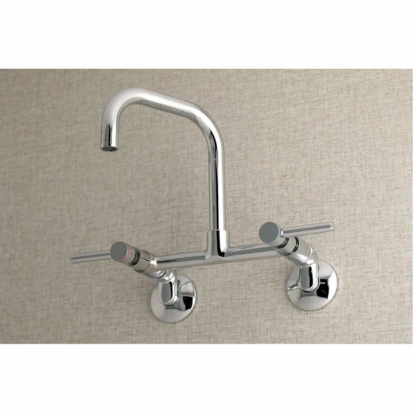 Kingston Brass KS813ORB Concord 8x22 Adjustable Center Wall Mount Kitchen Faucet, Oil Rubbed Bronze