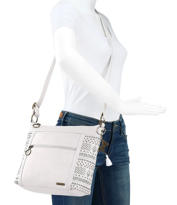 Sakroots Arcadia Finn Crossbody (Stone Tribal Beauti)