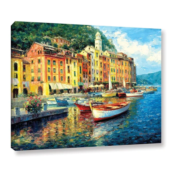ArtWall Haixia Liu&s &Portofino& Gallery Wrapped Canvas - 24x32