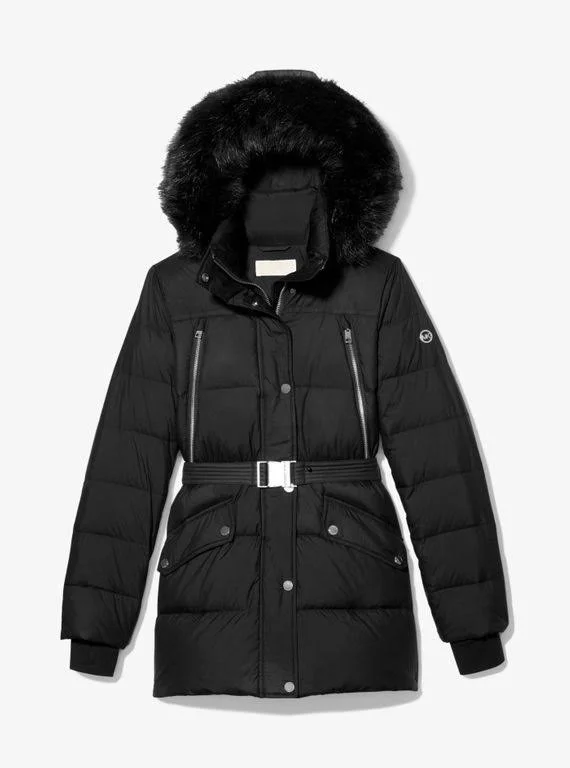 Michael Kors Quilted Nylon Puffer Coat 77B4855M82 - Xxs - Black