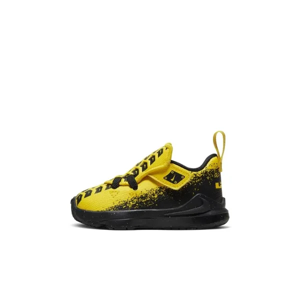 Nike Lebron 17 Super Vroom Baby/Toddler Shoes in Chrome Yellow, Size: 2C, CK0611-700