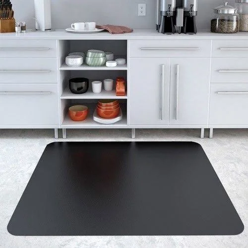 Deflecto EconoMat 36 x 48 Chair Mat for Hard FLOOR, Rectangular, Black