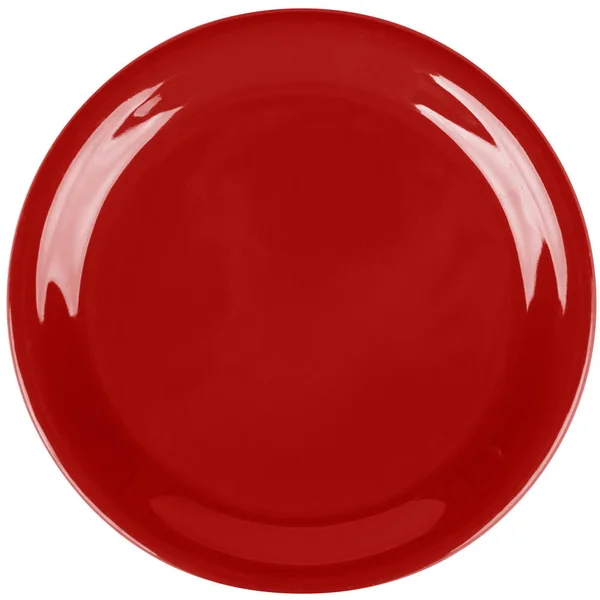 Carlisle 3300805 Sierrus 6 1/2x22 Red Narrow Rim Melamine Pie Plate - 48/Case
