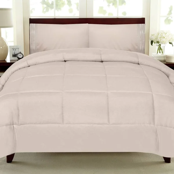Twin 4 Piece Bed-in-a-Bag Comforter & Sheet Set, Cream