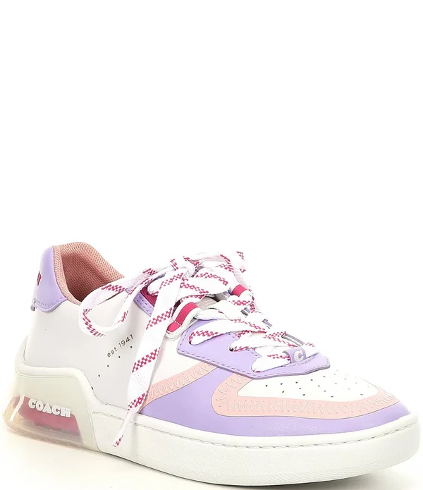 Coach Women's Citysole Court Sneakers - Optic White/ Lilac