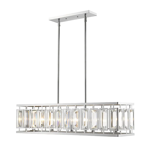 Avery Home Lighting Mersesse Chrome 5-Light Pendant, Silver