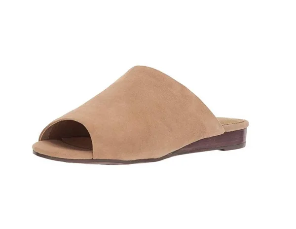 Aerosoles Women's Bitmap Slide - Size: 5, Tan Suede