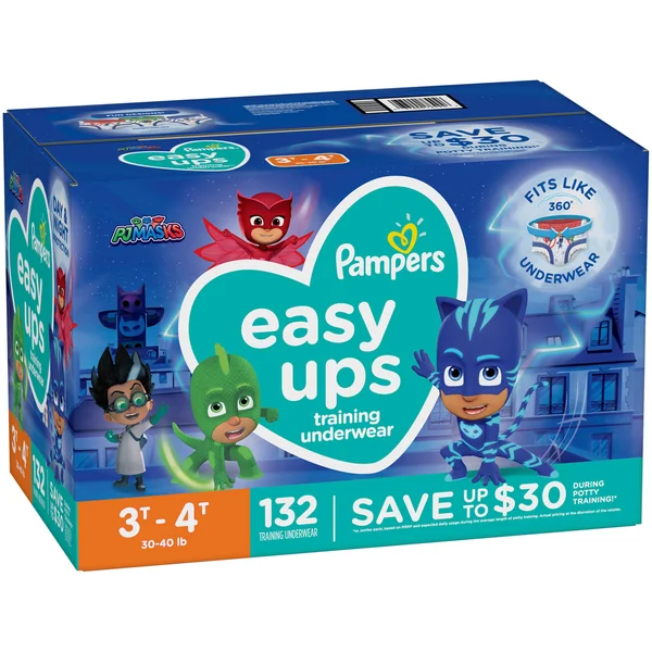 Pampers Easy UPS Training Underwear for Boys Size 4T-5T 116 Ct.