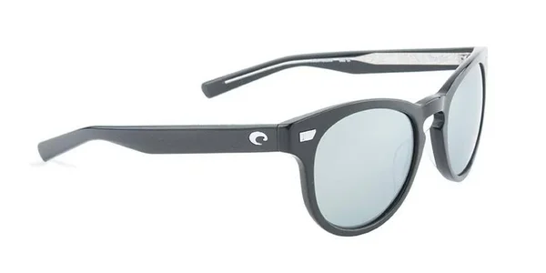 Costa Del Mar Sunglasses Shiny Black - Gray Silver Mirror 580G