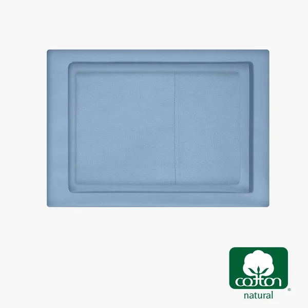 California Design den Silky Soft Sateen Solid Sheet Set Twin XL - Denim Blue, Sheet Set - 100% Sateen Cotton - 500 Thread Count