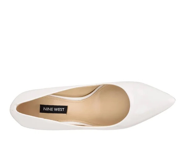 Nine West Flax Women's Leather Pumps - Size: 10, White