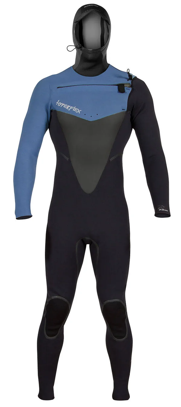 Hyperflex Wetsuits Men's Voodoo 5/4/3mm Hooded Front Zip Fullsuit