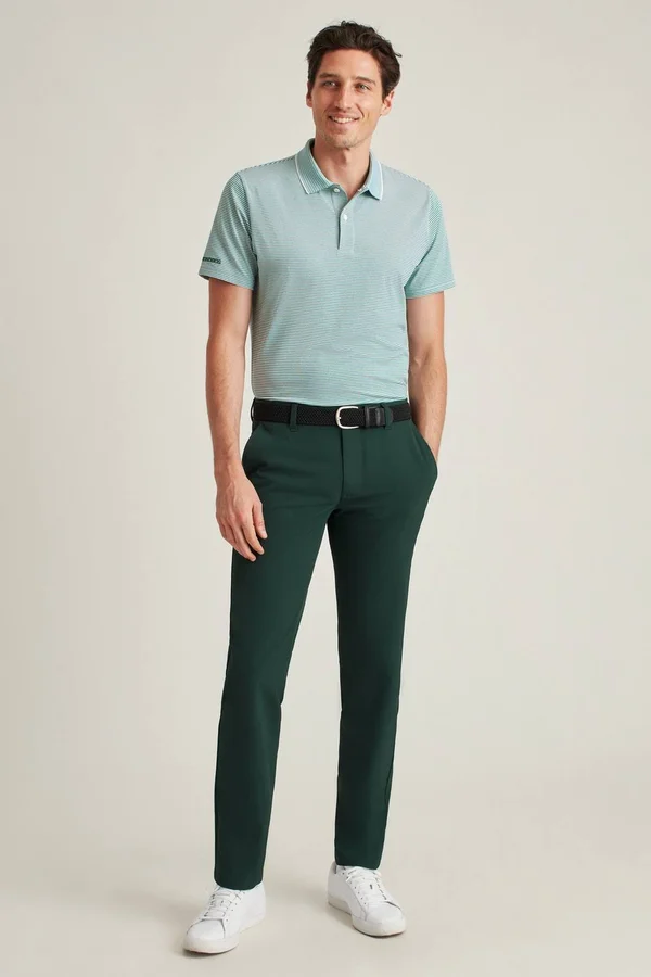 The Performance Golf Polo Casual Shirt Slim for Men by Bonobos - Blue Heather Stripe - M