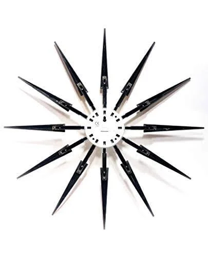 Infinity Instruments Midcentury Multicolored Wall Clock 24.5x22x 24.5x22x 1.75x22