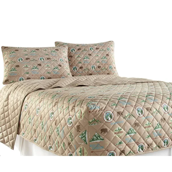 Micro Flannel RV Bedspread - Short Queen - Camping