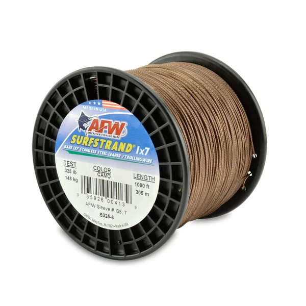 American Fishing Wire Surfstrand Bare 1x7 Stainless Steel Leader Wire