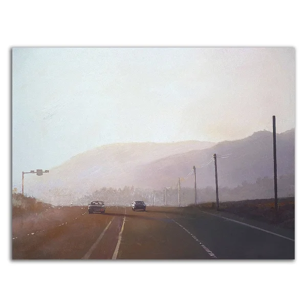 Tangletown Fine Art 24x22 x 32x22 California Road Chronicles 61 by Relja Penezic Print on Canvas
