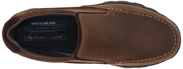 Men's Skechers, Braver Rayland Slip on Casuals 10 Brown
