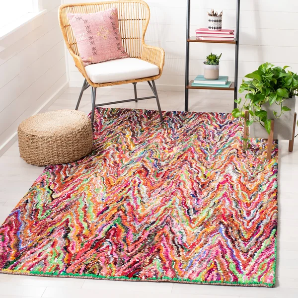 Safavieh Nantucket Multi 8& x 8& Square Area Rug