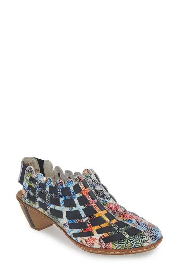 Rieker 46778-91 (Ice/Multi/Ozean) Women's Shoes