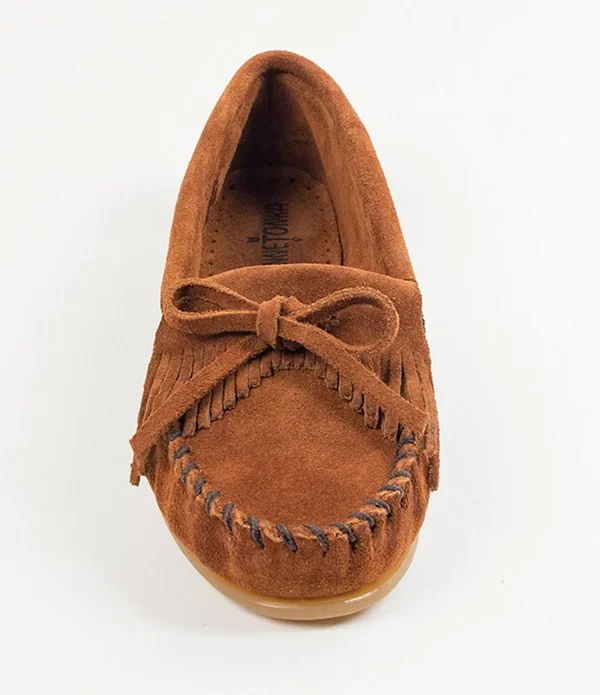 Minnetonka Kilty Moc 7.5 Women's Taupe