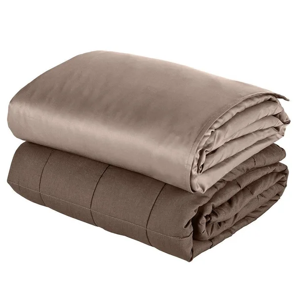 Therapedic 20 lb. Large Weighted Cooling Blanket in Taupe