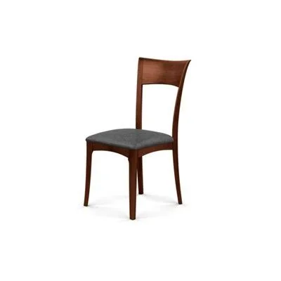 Ingrid Upholstered Solid Wood Side Chair Copeland Furniture Upholstery Color: Graphite (M9246) Fabric, Frame Color: Cognac Cherr
