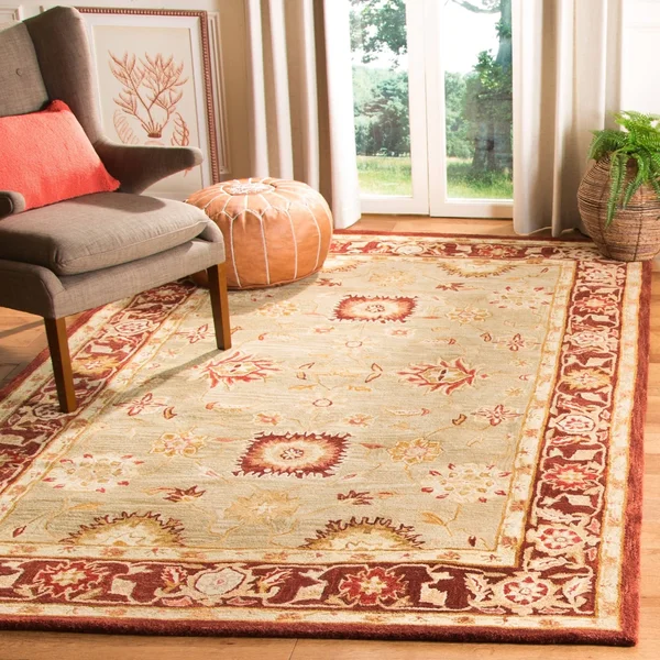 Safavieh 3& x 5& Anatolia AN556F Red - Sage Rug