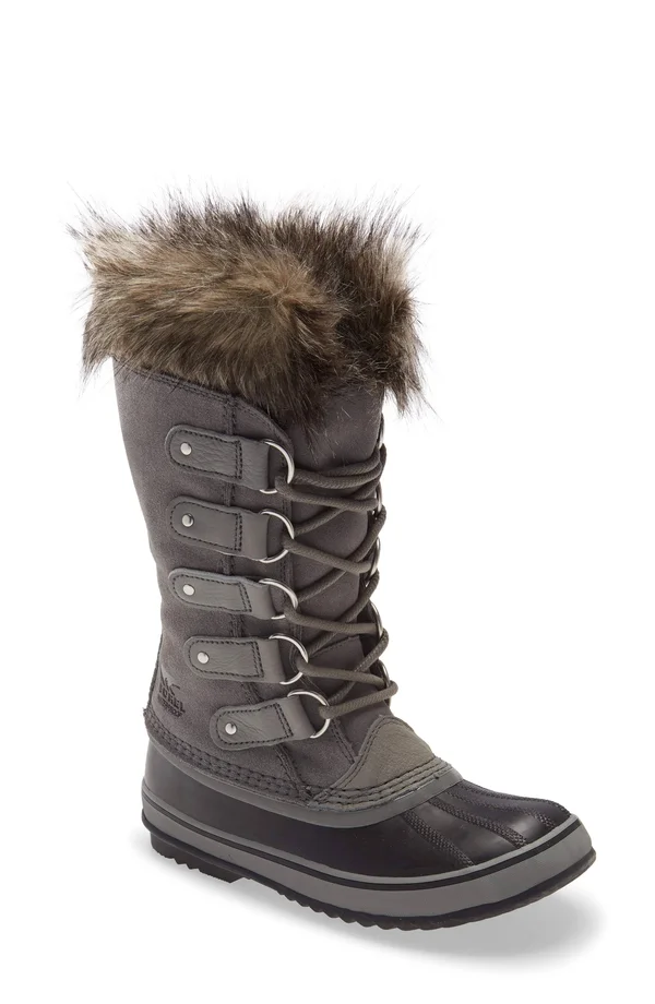 Sorel Women's Joan of Arctic Boot - 12 - Quarry - Black