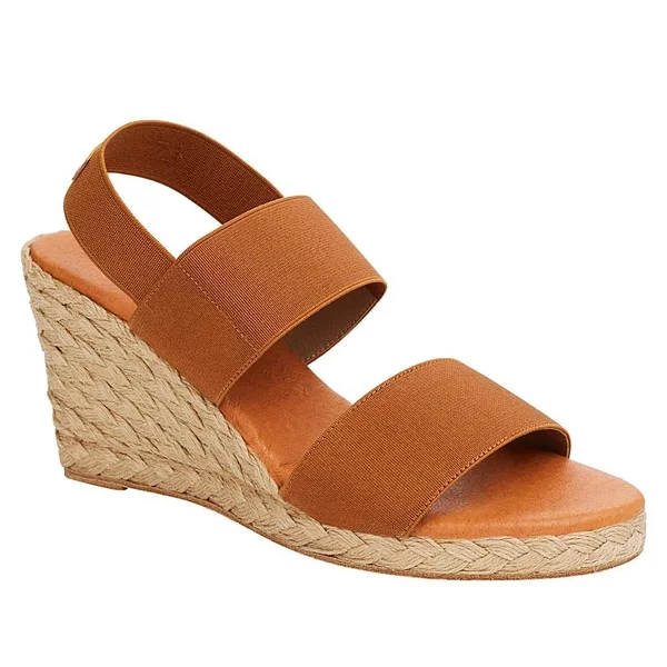 Andre Assous Women's Allison Espadrille Wedge Sandals - Leopard - Size 10